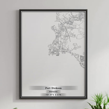 ROAD MAP OF PORT DICKSON, MALAYSIA BY MAPBAKES