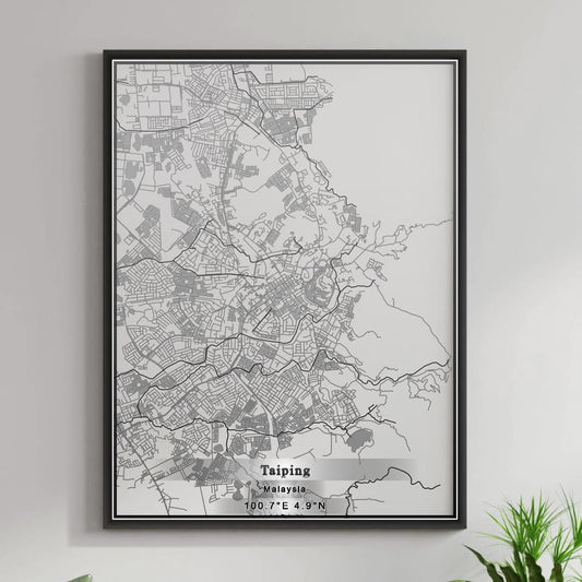 ROAD MAP OF TAIPING, MALAYSIA BY MAPBAKES