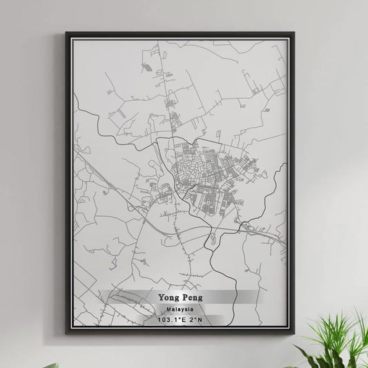 ROAD MAP OF YONG PENG, MALAYSIA BY MAPBAKES
