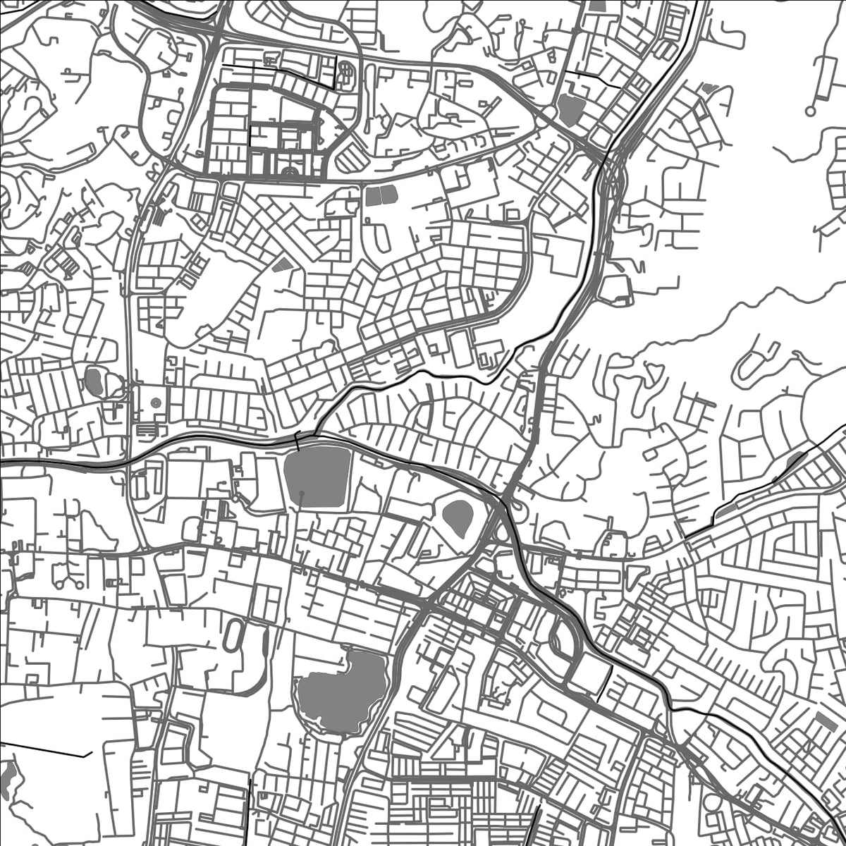 ROAD MAP OF AMPANG, MALAYSIA BY MAPBAKES