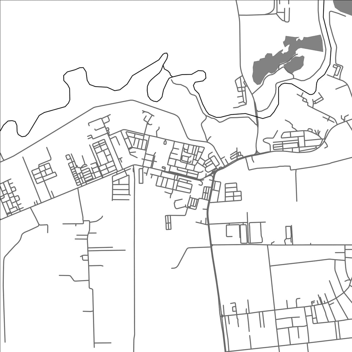 ROAD MAP OF BATANG BERJUNTAI, MALAYSIA BY MAPBAKES