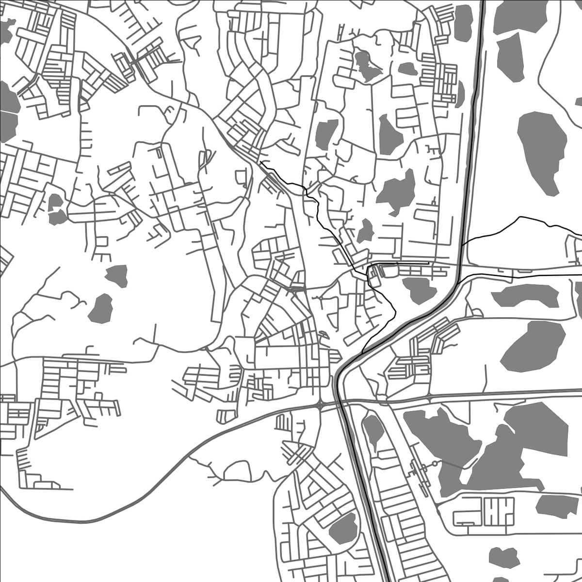 ROAD MAP OF BATU GAJAH, MALAYSIA BY MAPBAKES