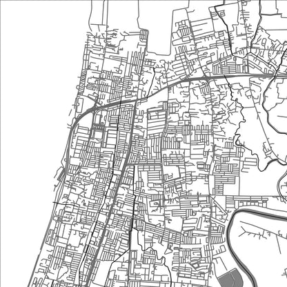 ROAD MAP OF BUTTERWORTH, MALAYSIA BY MAPBAKES