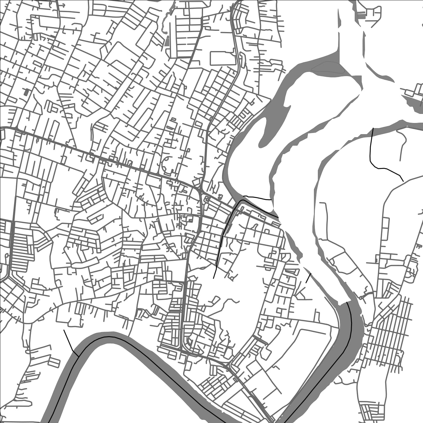 ROAD MAP OF CUKAI, MALAYSIA BY MAPBAKES