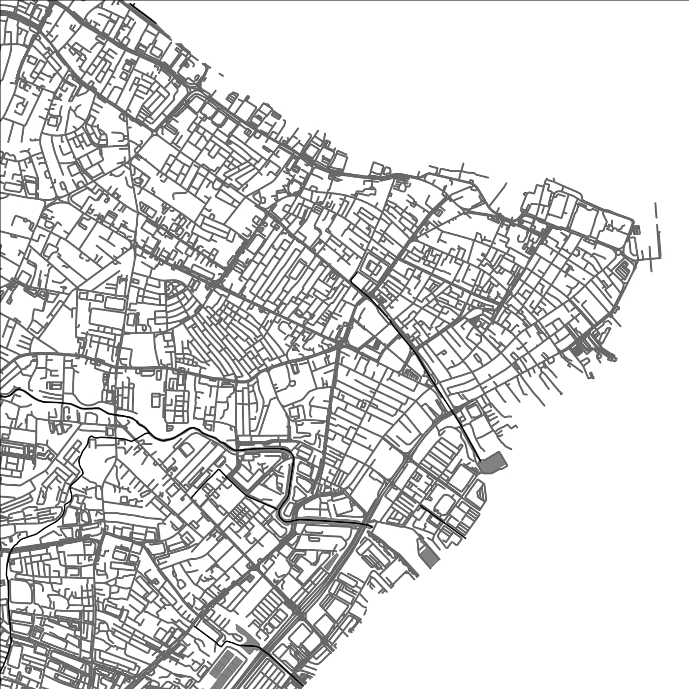 ROAD MAP OF GEORGE TOWN, MALAYSIA BY MAPBAKES