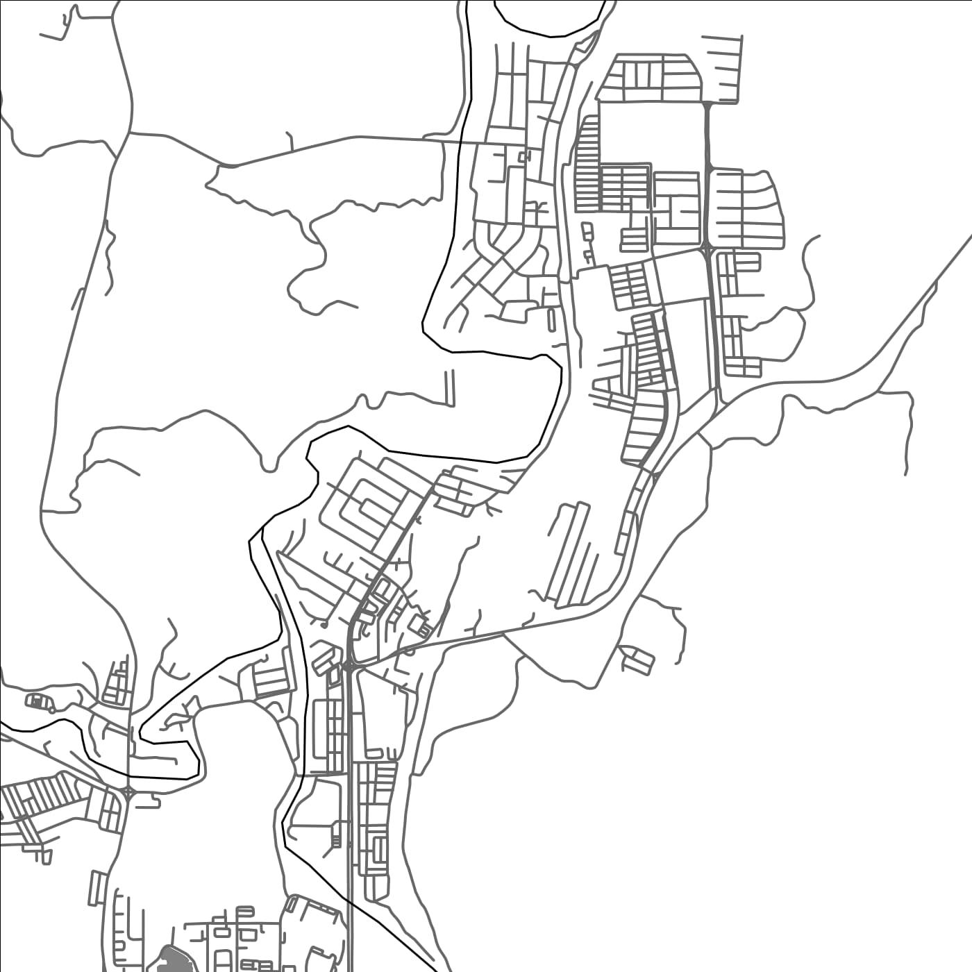 ROAD MAP OF GUA MUSANG, MALAYSIA BY MAPBAKES