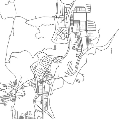 ROAD MAP OF GUA MUSANG, MALAYSIA BY MAPBAKES