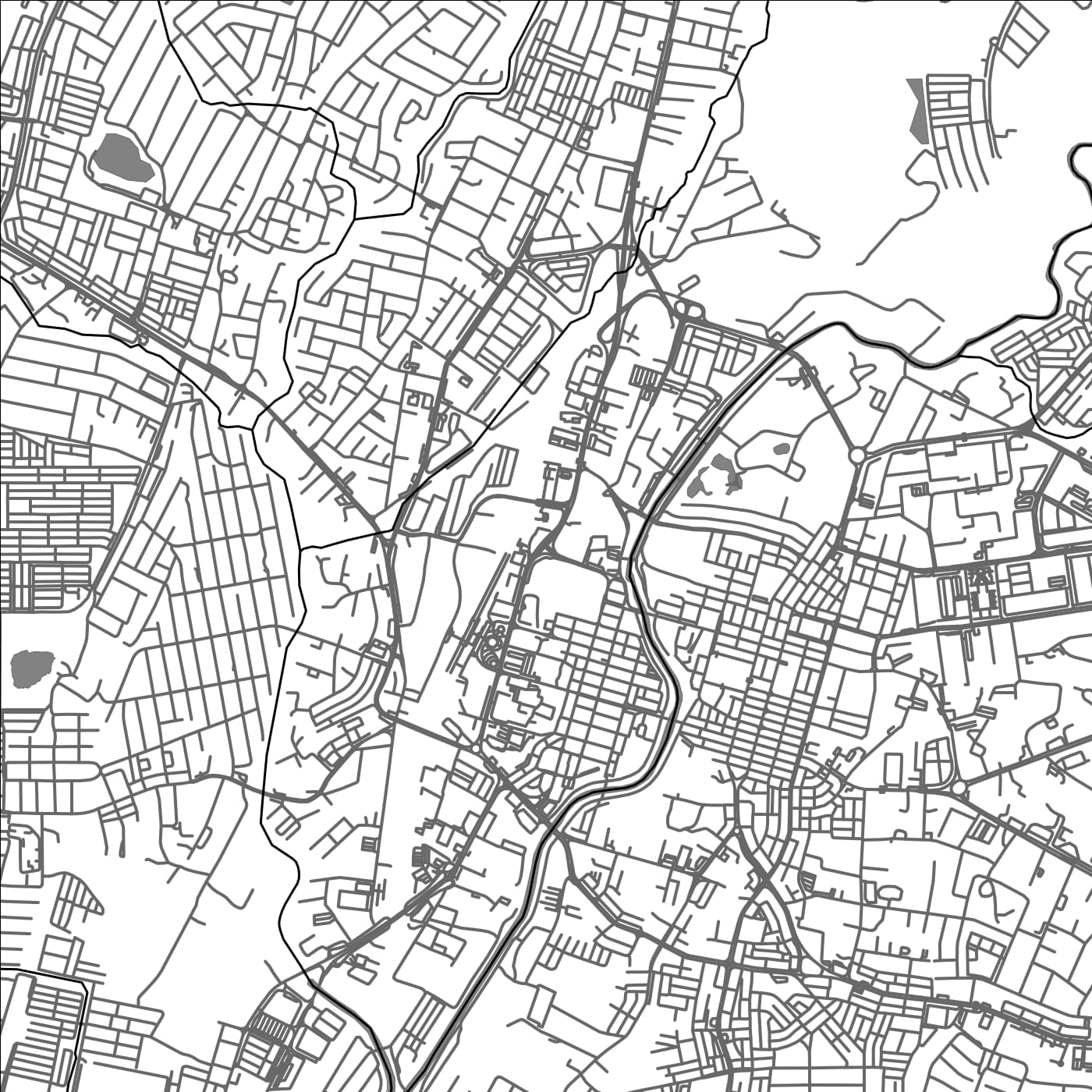 ROAD MAP OF IPOH, MALAYSIA BY MAPBAKES