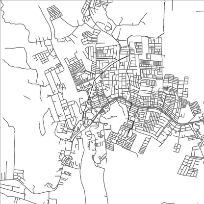 ROAD MAP OF JERANTUT, MALAYSIA BY MAPBAKES