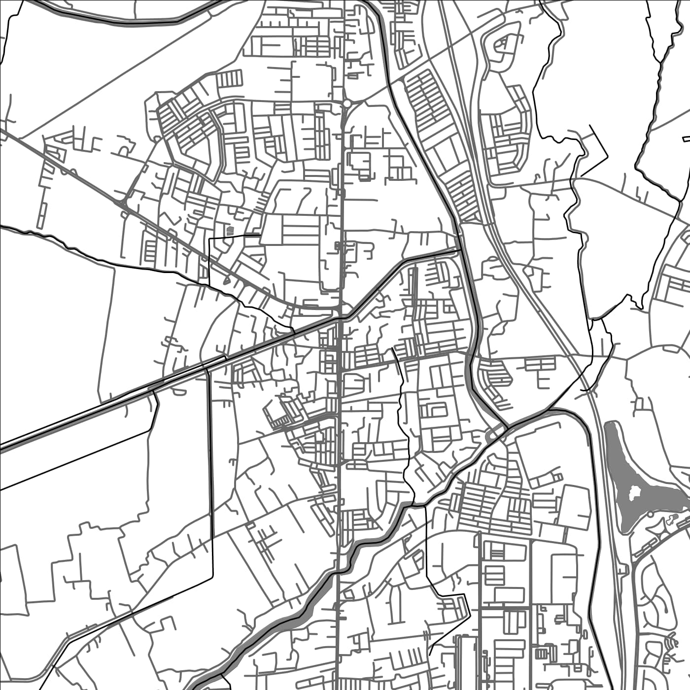 ROAD MAP OF JITRA, MALAYSIA BY MAPBAKES