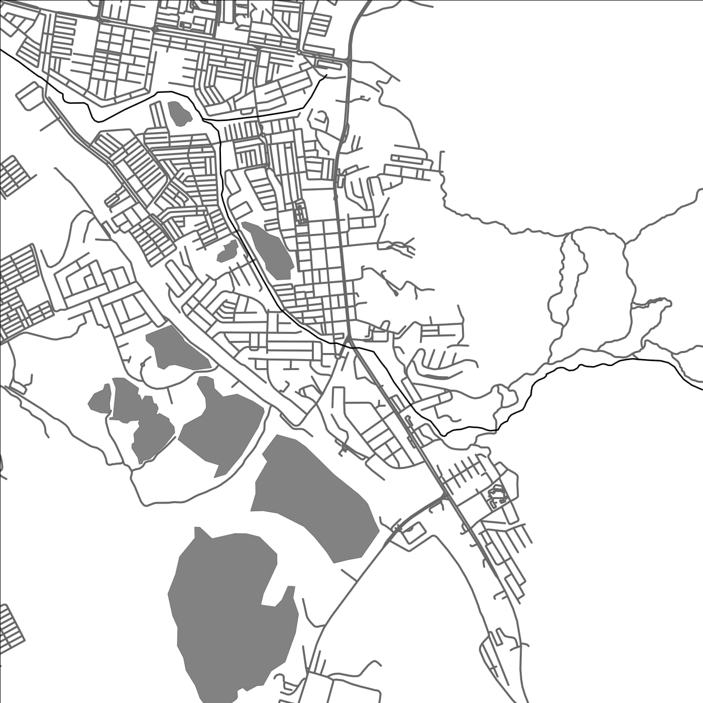 ROAD MAP OF KAMPAR, MALAYSIA BY MAPBAKES