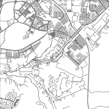 ROAD MAP OF KAMPUNG BAHARU NILAI, MALAYSIA BY MAPBAKES