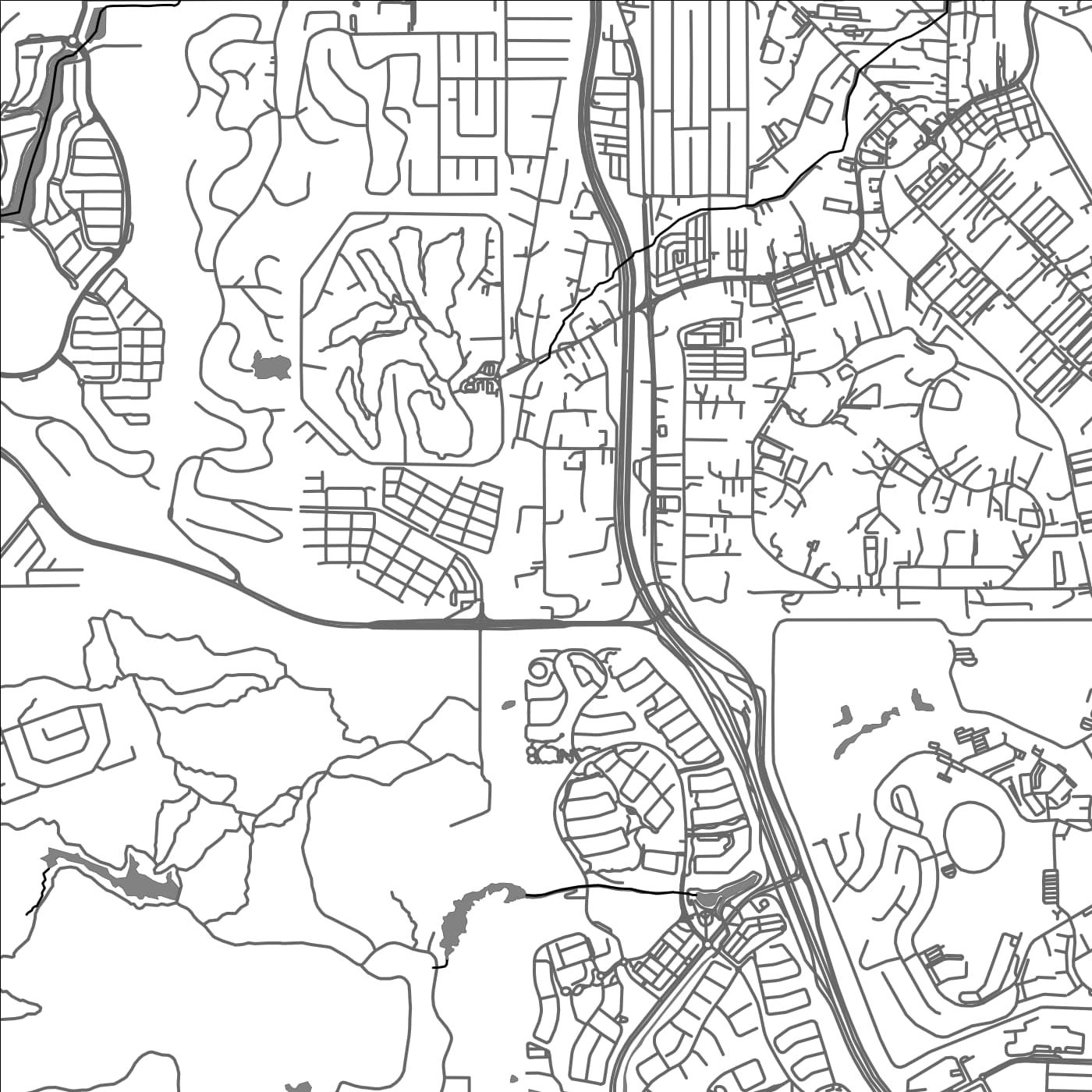 ROAD MAP OF KAMPUNG BARU SUBANG, MALAYSIA BY MAPBAKES