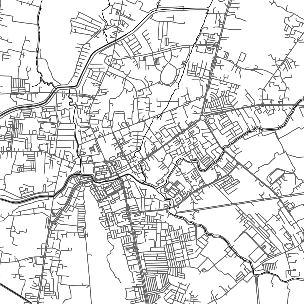 ROAD MAP OF KANGAR, MALAYSIA BY MAPBAKES