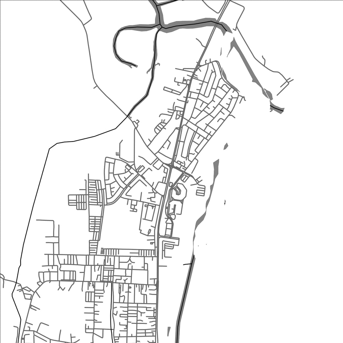 ROAD MAP OF KERTIH, MALAYSIA BY MAPBAKES
