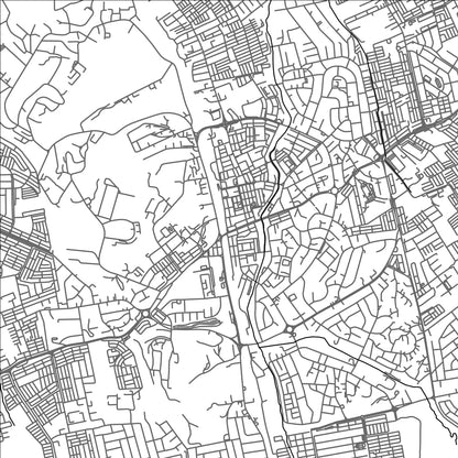 ROAD MAP OF KLUANG, MALAYSIA BY MAPBAKES