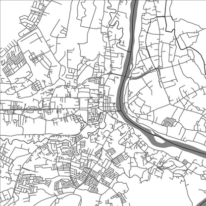ROAD MAP OF KUALA KANGSAR, MALAYSIA BY MAPBAKES
