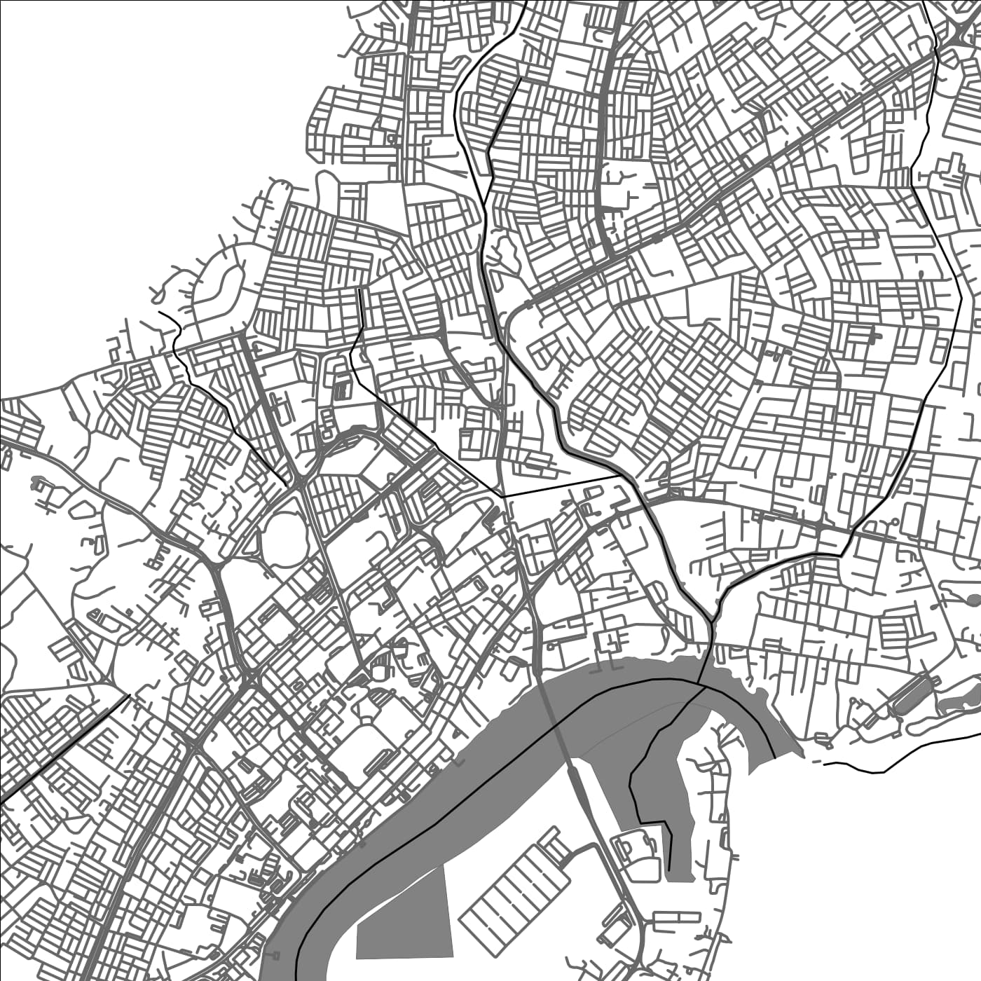 ROAD MAP OF KUANTAN, MALAYSIA BY MAPBAKES