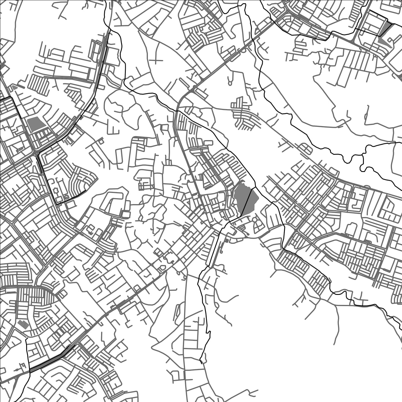 ROAD MAP OF KULIM, MALAYSIA BY MAPBAKES