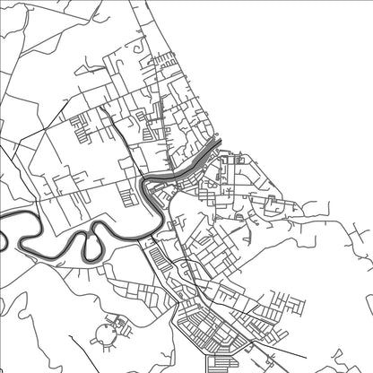 ROAD MAP OF MERSING, MALAYSIA BY MAPBAKES