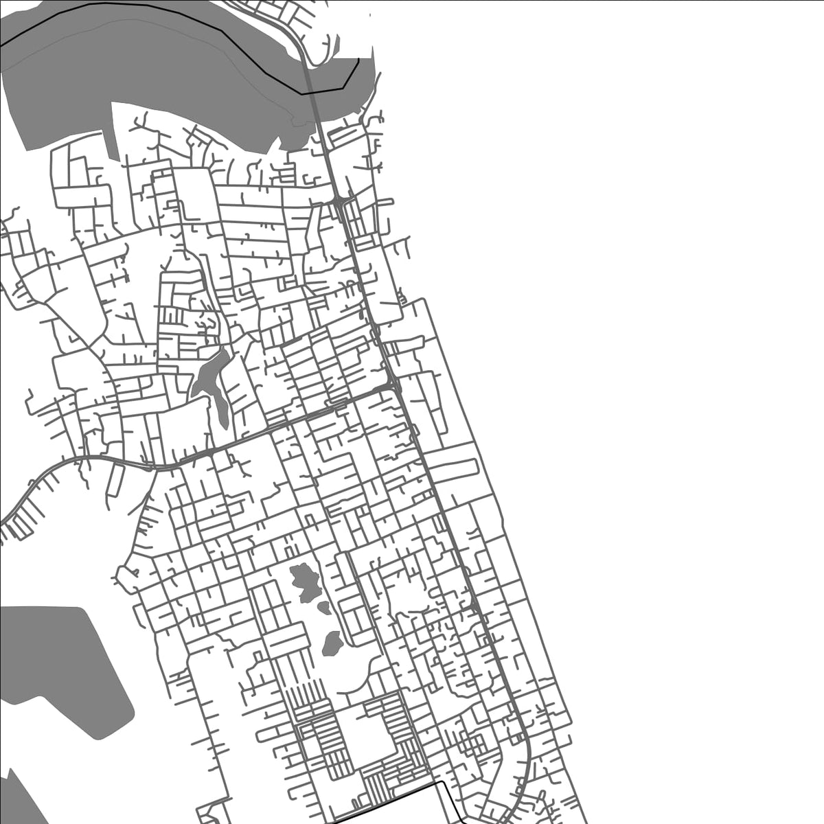 Paka Map ROAD MAP OF PAKA, MALAYSIA BY MAPBAKES – MapBakes