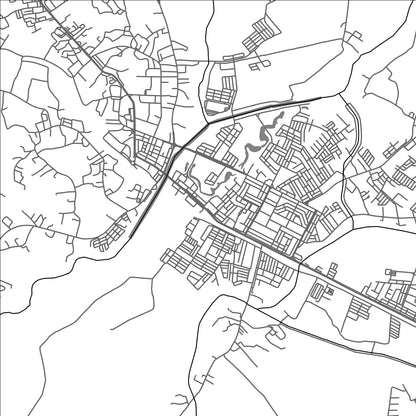 ROAD MAP OF SEGAMAT, MALAYSIA BY MAPBAKES