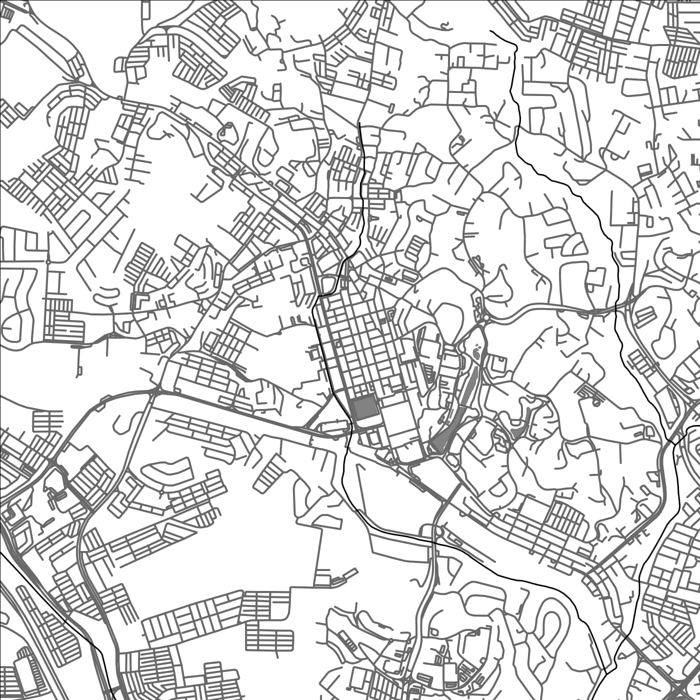 ROAD MAP OF SEREMBAN, MALAYSIA BY MAPBAKES