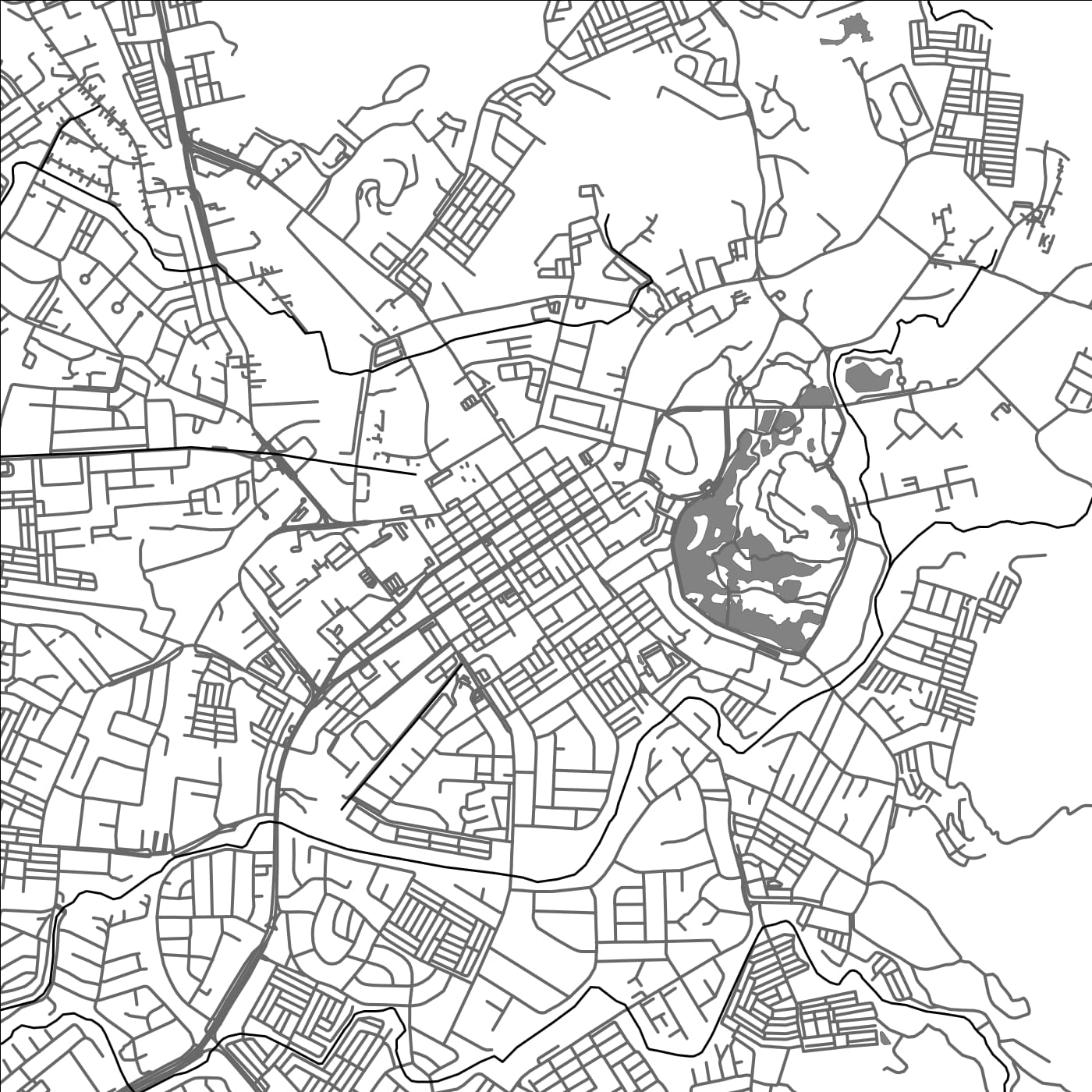 ROAD MAP OF TAIPING, MALAYSIA BY MAPBAKES