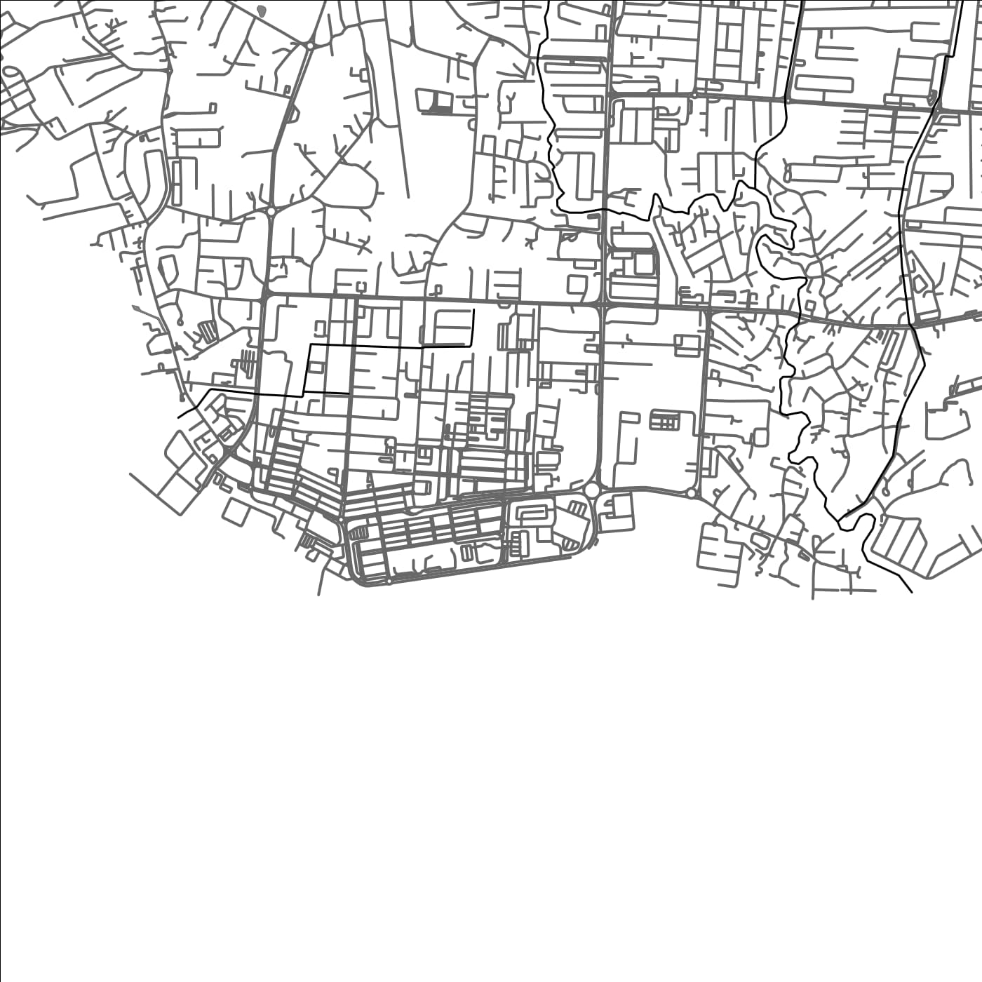 ROAD MAP OF TAWAU, MALAYSIA BY MAPBAKES