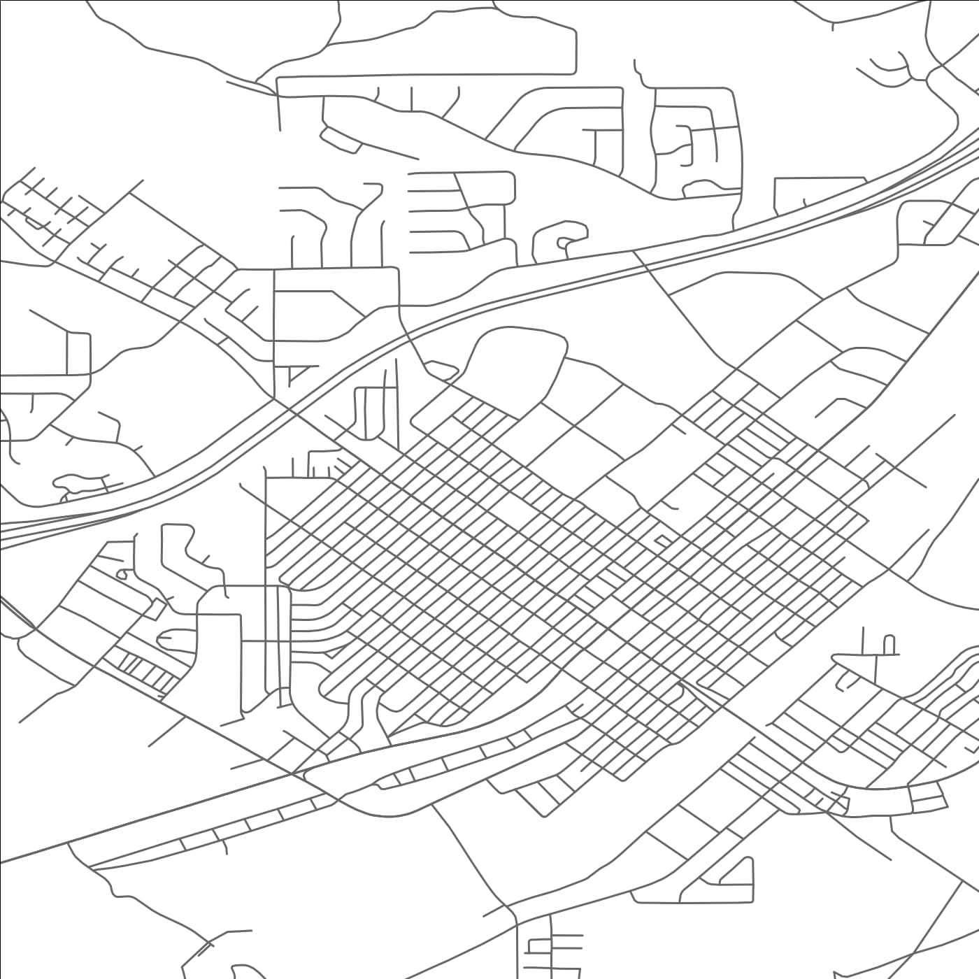 ROAD MAP OF ELKO, NEVADA BY MAPBAKES