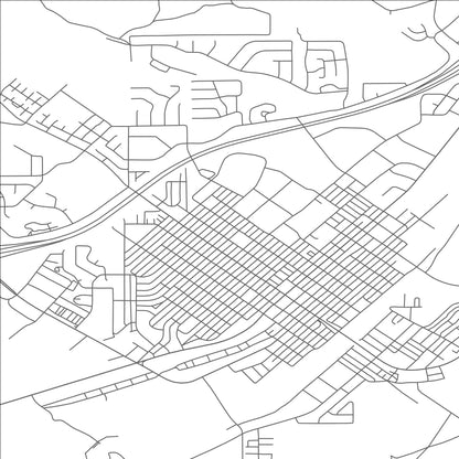 ROAD MAP OF ELKO, NEVADA BY MAPBAKES