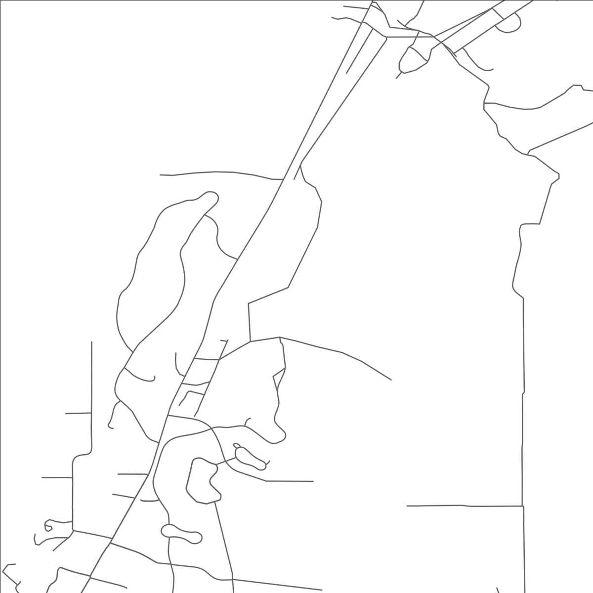 ROAD MAP OF GENOA, NEVADA BY MAPBAKES