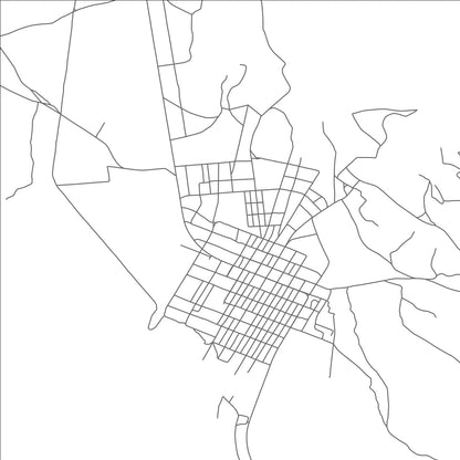 ROAD MAP OF GOLDFIELD, NEVADA BY MAPBAKES