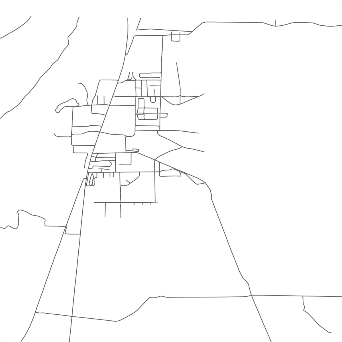 ROAD MAP OF JACKPOT, NEVADA BY MAPBAKES
