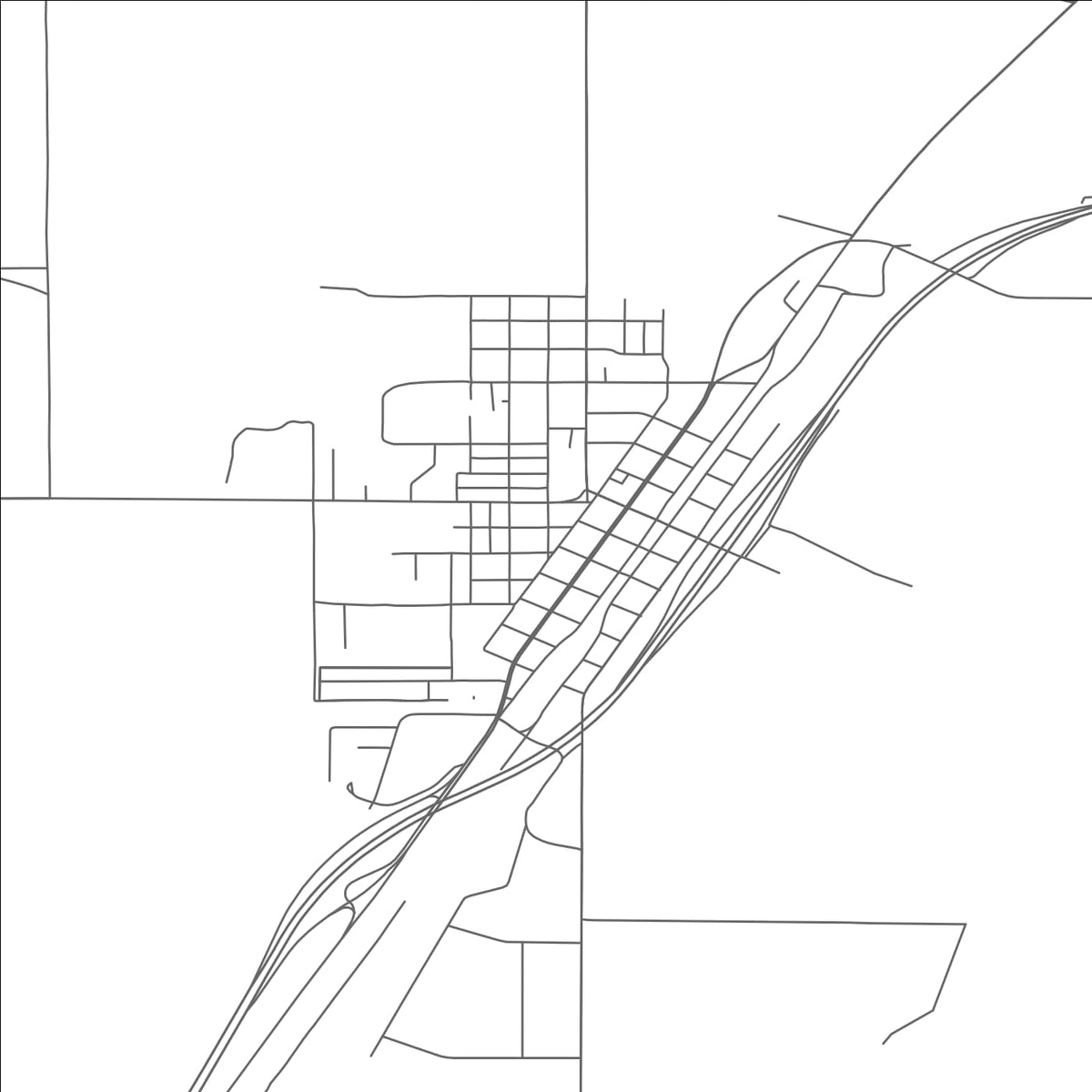 ROAD MAP OF LOVELOCK, NEVADA BY MAPBAKES