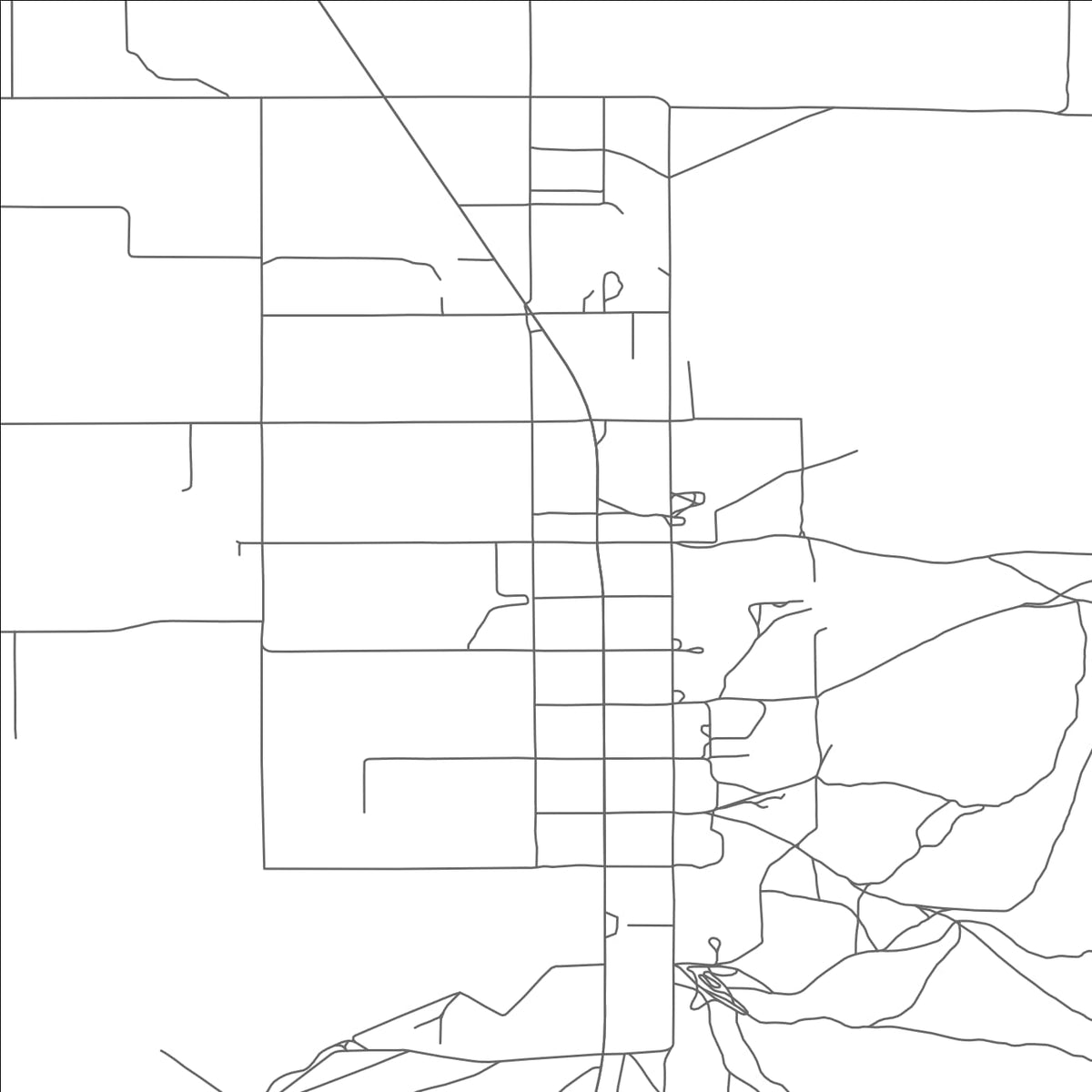 ROAD MAP OF LUND, NEVADA BY MAPBAKES