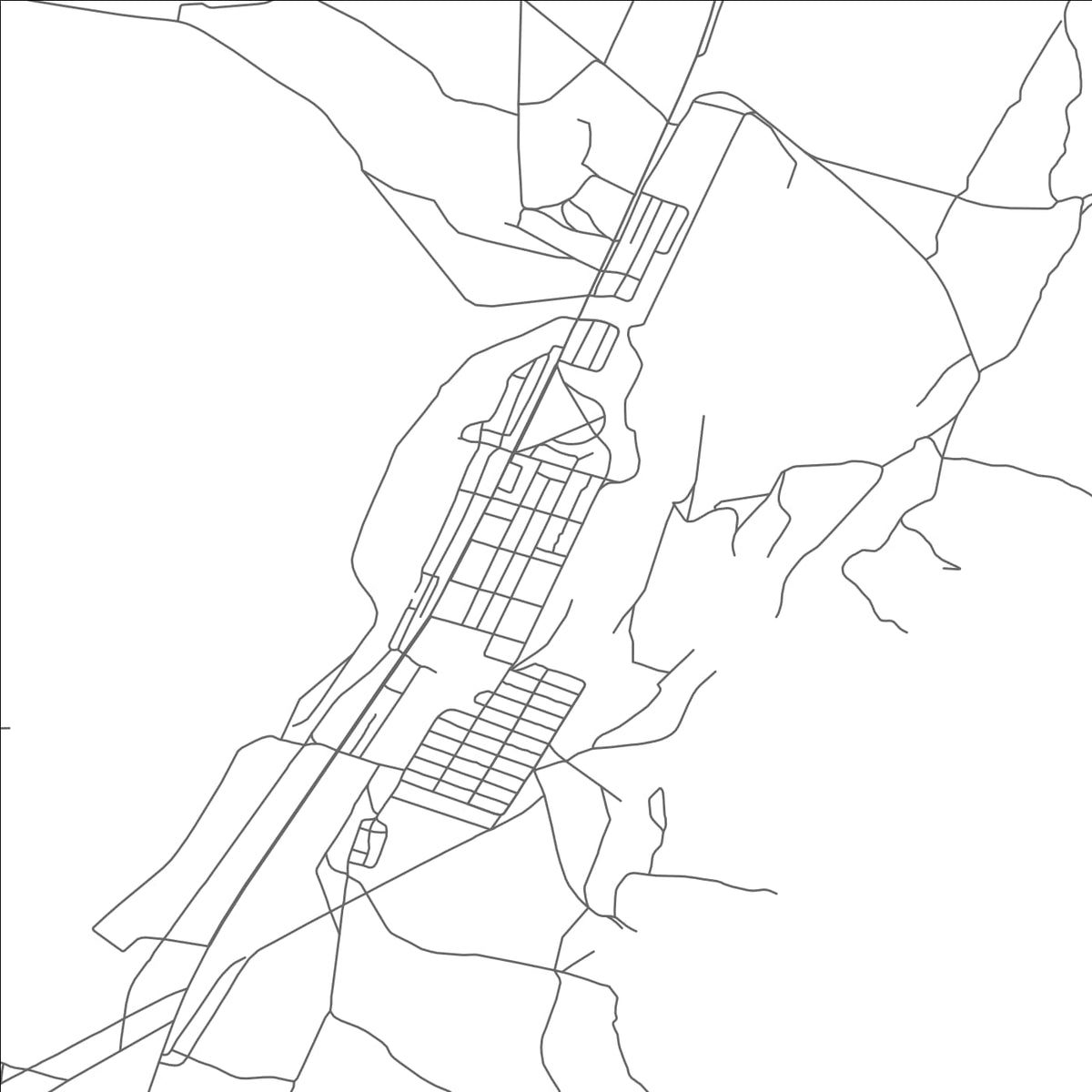 ROAD MAP OF MCGILL, NEVADA BY MAPBAKES