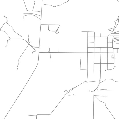 ROAD MAP OF PANACA, NEVADA BY MAPBAKES