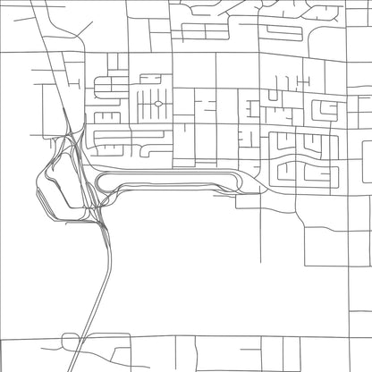 ROAD MAP OF PARADISE, NEVADA BY MAPBAKES