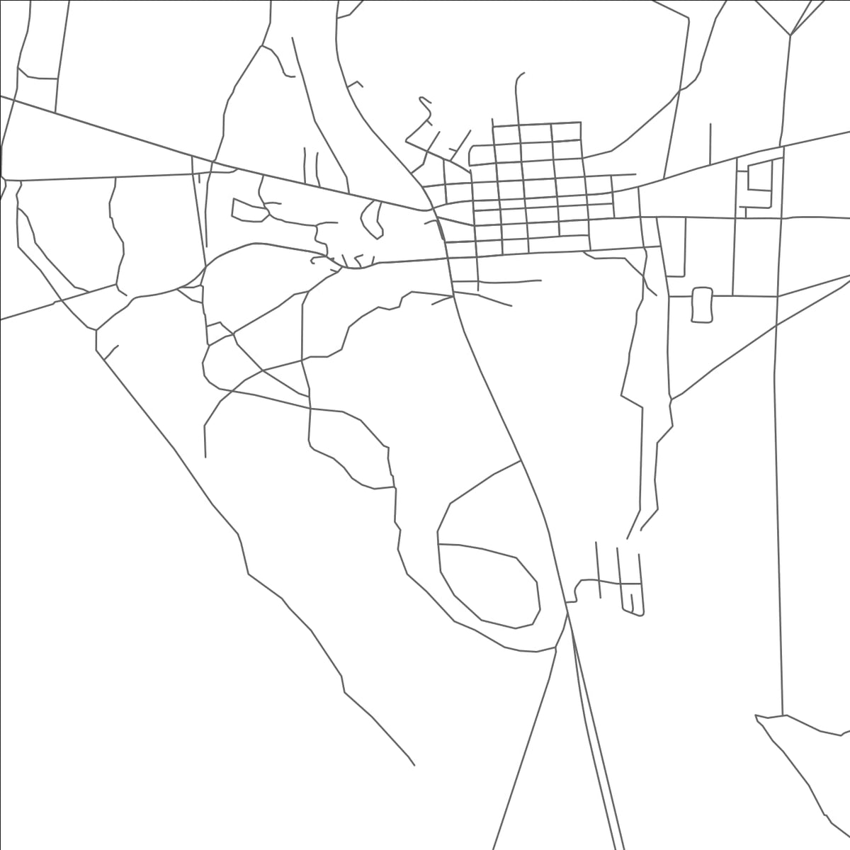 ROAD MAP OF SEARCHLIGHT, NEVADA BY MAPBAKES