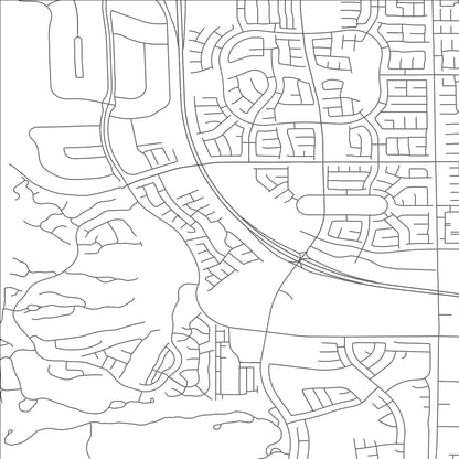 ROAD MAP OF SUMMERLIN SOUTH, NEVADA BY MAPBAKES