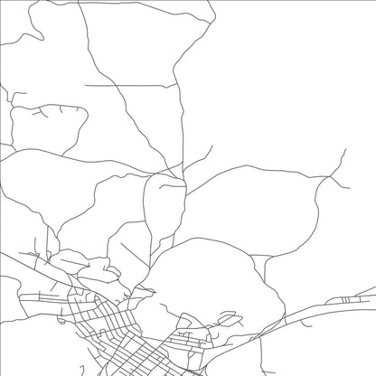 ROAD MAP OF TONOPAH, NEVADA BY MAPBAKES