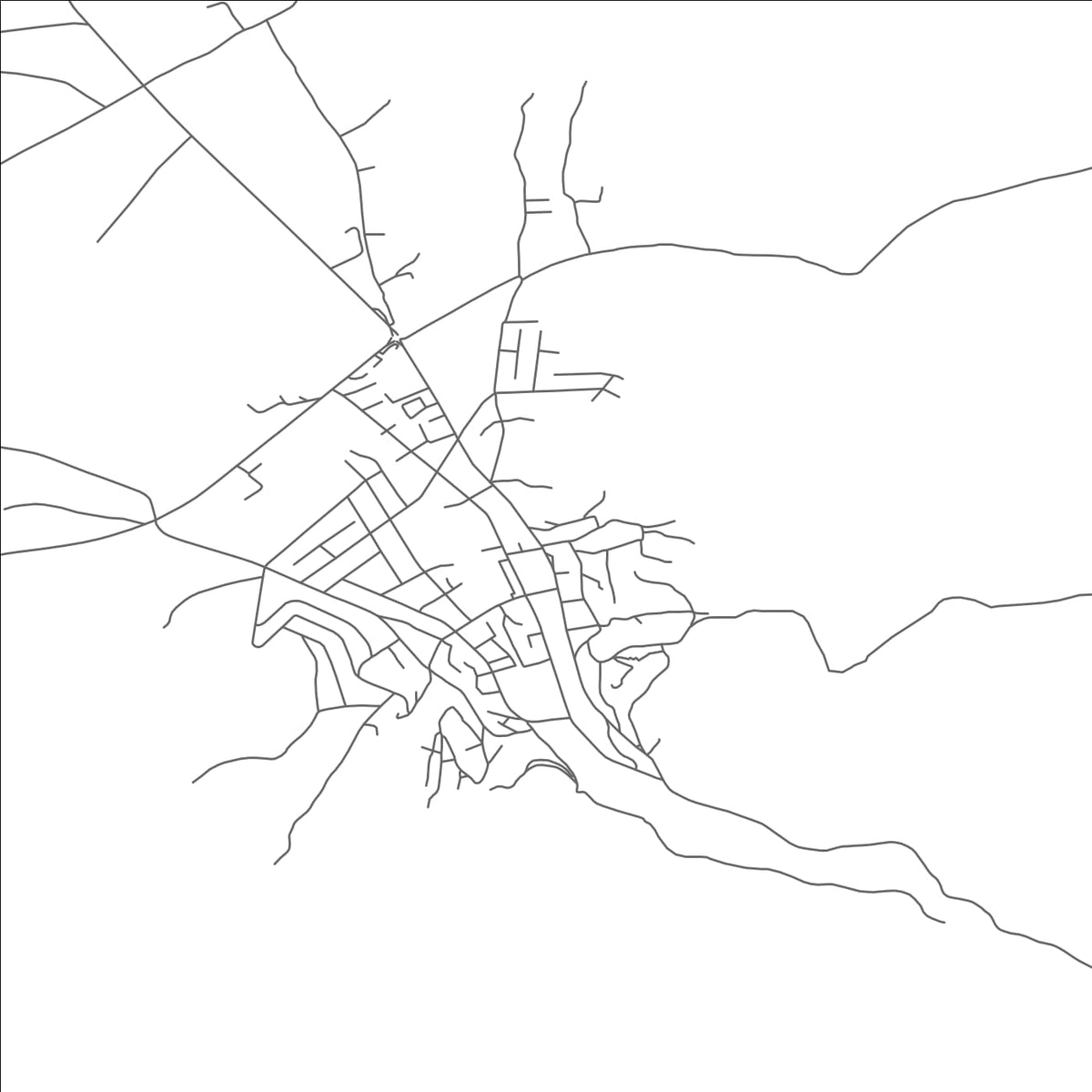 ROAD MAP OF BEROVO, NORTH MACEDONIA BY MAPBAKES