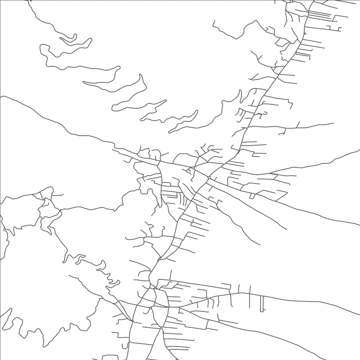 ROAD MAP OF BOGOVINJE, NORTH MACEDONIA BY MAPBAKES