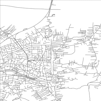 ROAD MAP OF GOSTIVAR, NORTH MACEDONIA BY MAPBAKES