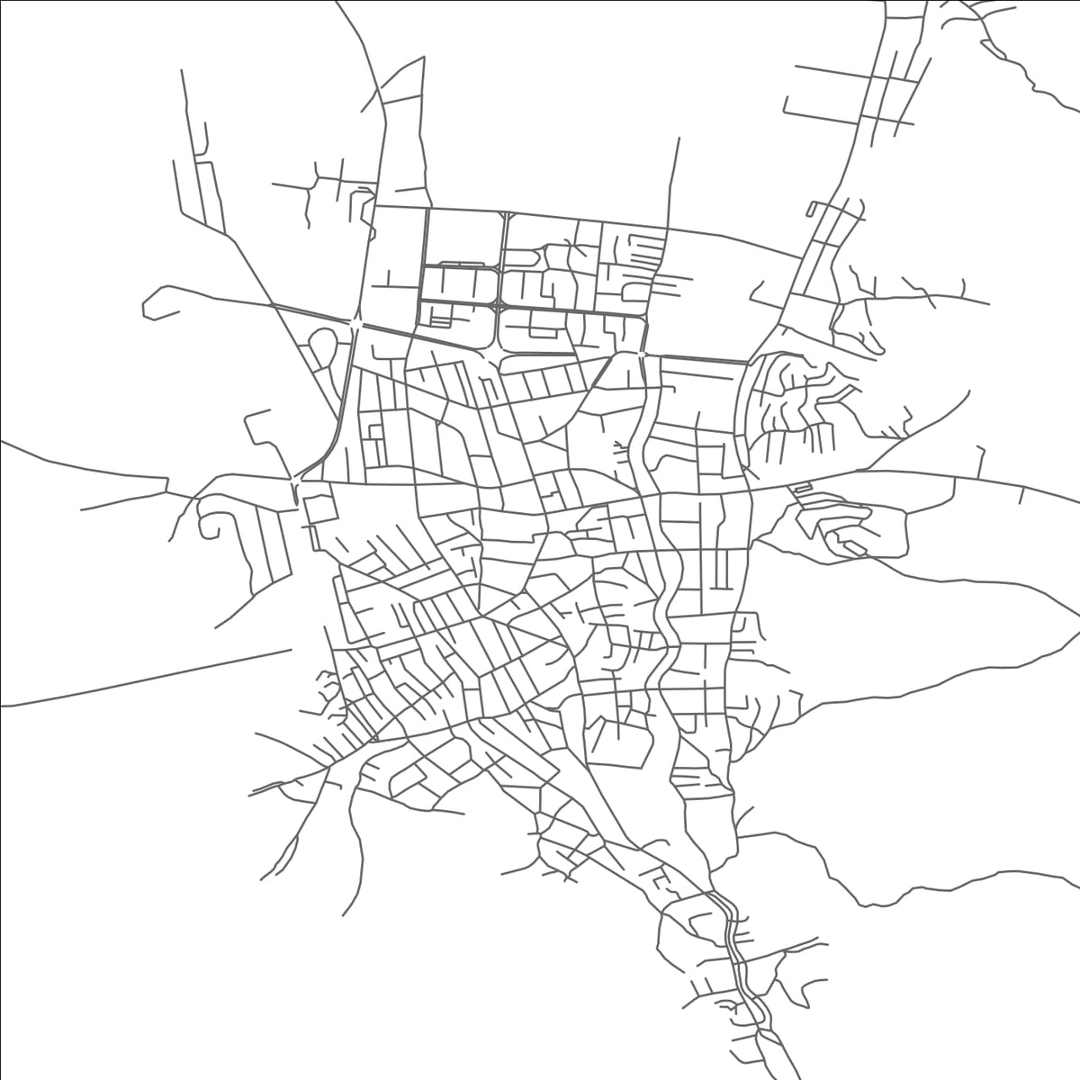 ROAD MAP OF KAVADARCI, NORTH MACEDONIA BY MAPBAKES