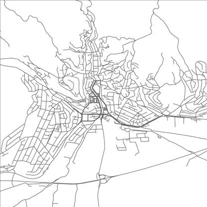 ROAD MAP OF KOCANI, NORTH MACEDONIA BY MAPBAKES