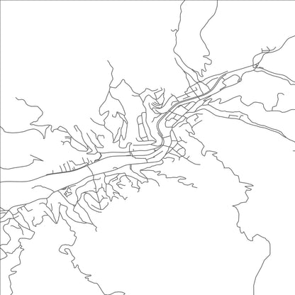 ROAD MAP OF KRIVA PALANKA, NORTH MACEDONIA BY MAPBAKES