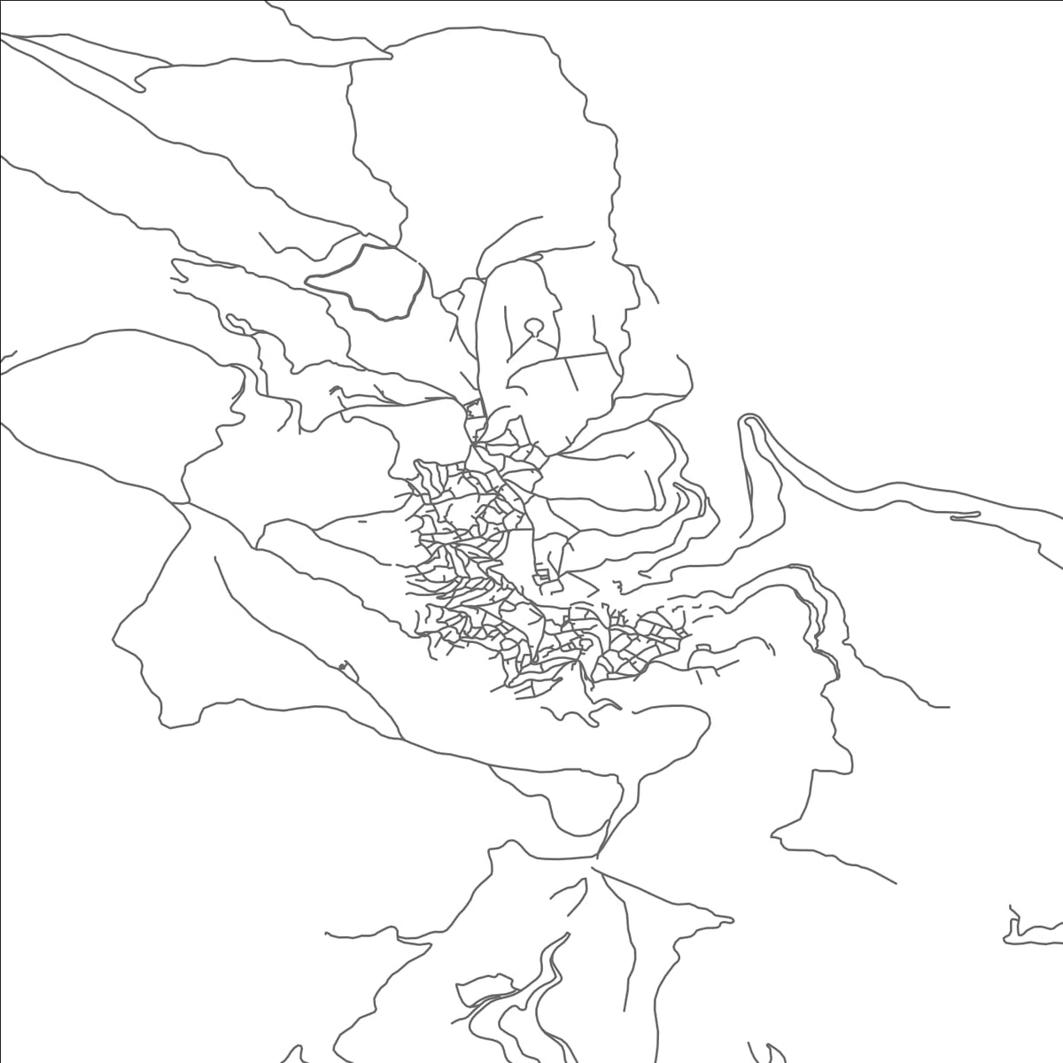 ROAD MAP OF KRUSEVO, NORTH MACEDONIA BY MAPBAKES