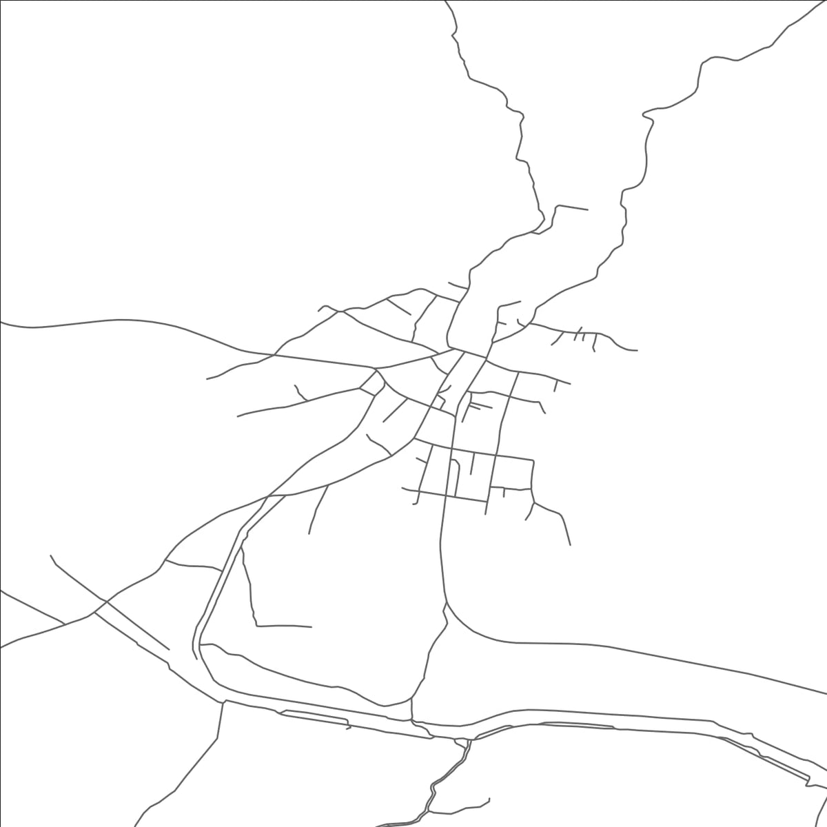 ROAD MAP OF NOVO SELO, NORTH MACEDONIA BY MAPBAKES